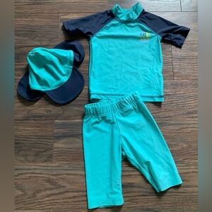 Cute Toddler Swim Set/Rashguard Size 9-12months